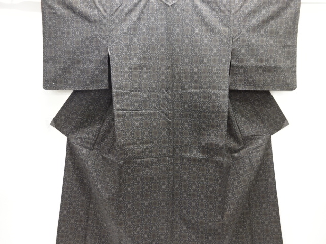 JAPANESE KIMONO / TSUMUGI / WOVEN ABSTRACT